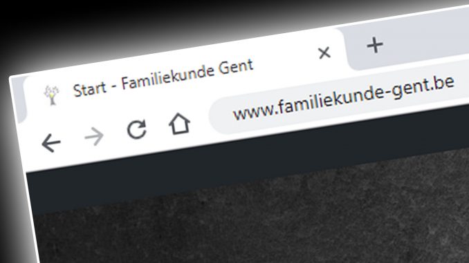 Website Familiekunde Gent