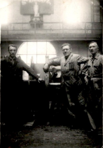 Afdeling chefs Louis Housiaux, Henri Waldack en Maurice Verheecke - 1935 